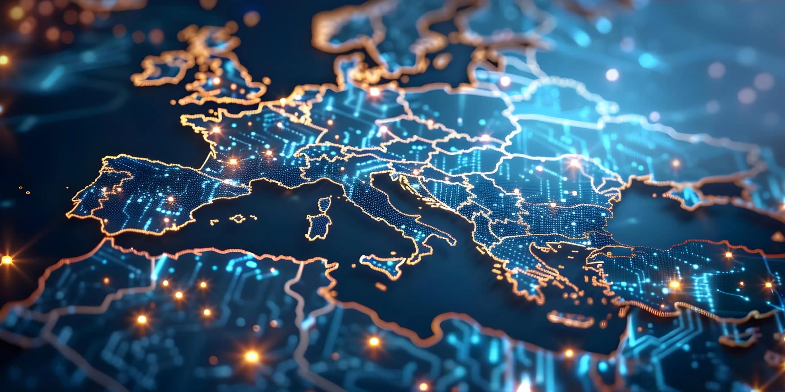 Visualisatie van het Europese transportnetwerk